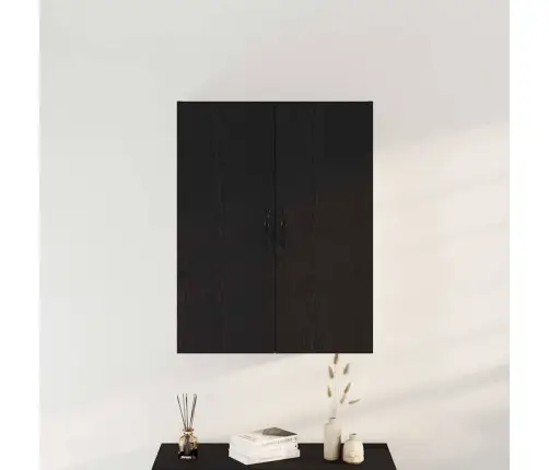 Sienā Montējamais Skapis Melns Ozols 69,5X34X90 Cm Mākslīgā Koka Vidaxl