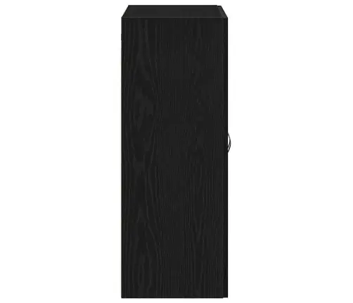 Sienā Montējamais Skapis Melns Ozols 69,5X34X90 Cm Mākslīgā Koka Vidaxl