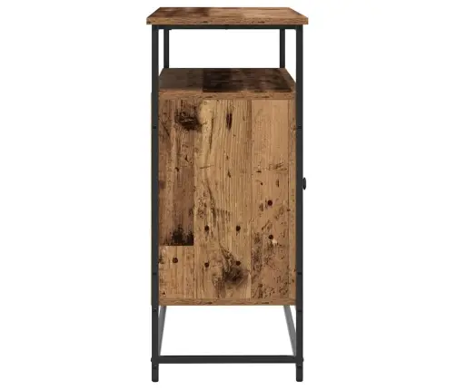 Bufete Vecs Koks 100X35X80 Cm Konstrukcija No Koksnes Un Tērauda Vidaxl