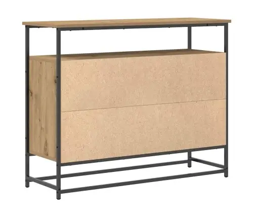 Skuvekļa Artisan Oak 100X35X80 Cm Inženieru Koks Un Tērauds Vidaxl Skuvekļa Artisan Oak 100X35X80 Cm Inženieru Koks Un Tērauds Vidaxl