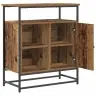 Sānu Skapītis Vecs Koks 69X35X80 Cm Inženierijas Koks Un Tērauds Vidaxl
