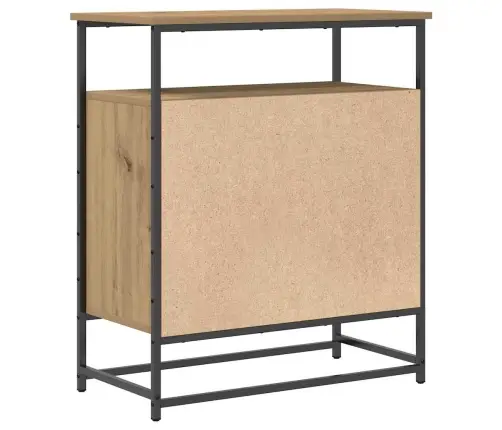 Sānu Galds Artisan Oak 69X35X80 Cm Inženierijas Koks Un Tērauds Vidaxl