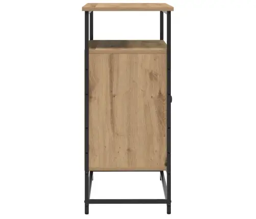 Sānu Galds Artisan Oak 69X35X80 Cm Inženierijas Koks Un Tērauds Vidaxl