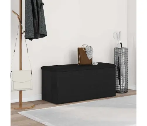 Glabāšanas Soliņš Melna Ozola Krāsa 100X40X45 Cm Inženierijas Koks Vidaxl