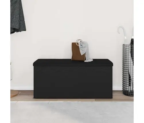 Glabāšanas Soliņš Melna Ozola Krāsa 100X40X45 Cm Inženierijas Koks Vidaxl