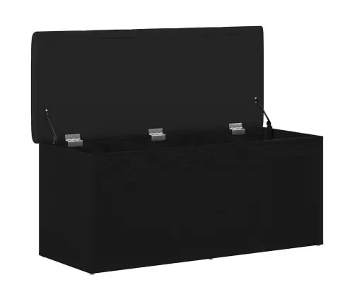 Glabāšanas Soliņš Melna Ozola Krāsa 100X40X45 Cm Inženierijas Koks Vidaxl