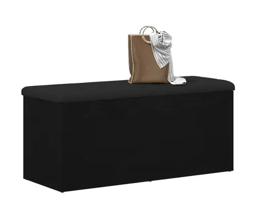 Glabāšanas Soliņš Melna Ozola Krāsa 100X40X45 Cm Inženierijas Koks Vidaxl