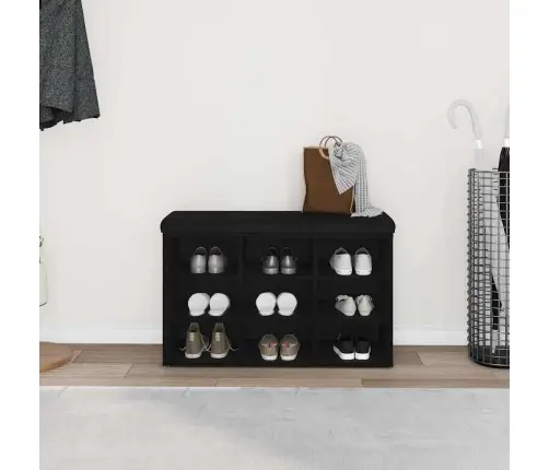 Uzglabāšanas Sola Melns Ozols 80X30X48 Cm Pārstrādāts Koks Vidaxl