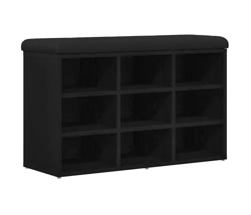 Uzglabāšanas Sola Melns Ozols 80X30X48 Cm Pārstrādāts Koks Vidaxl