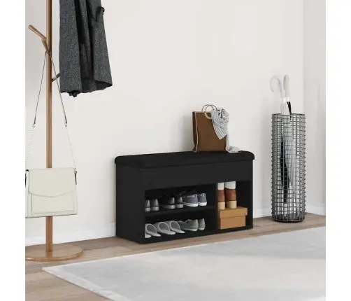 Uzglabāšanas Sola Melna Ozola 80X30X45 Cm Inženierēs Koks Vidaxl