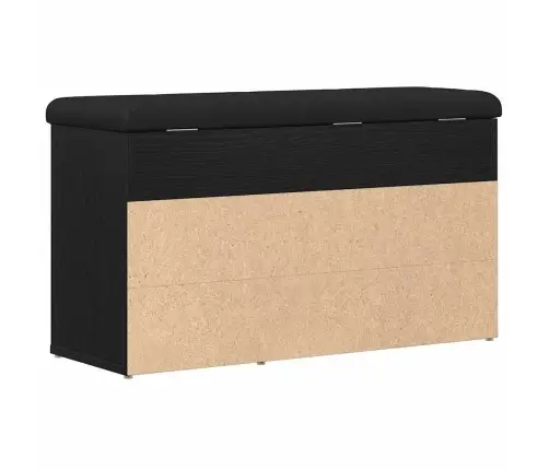 Uzglabāšanas Sola Melna Ozola 80X30X45 Cm Inženierēs Koks Vidaxl