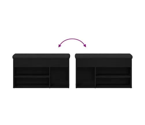 Uzglabāšanas Sola Melna Ozola 80X30X45 Cm Inženierēs Koks Vidaxl