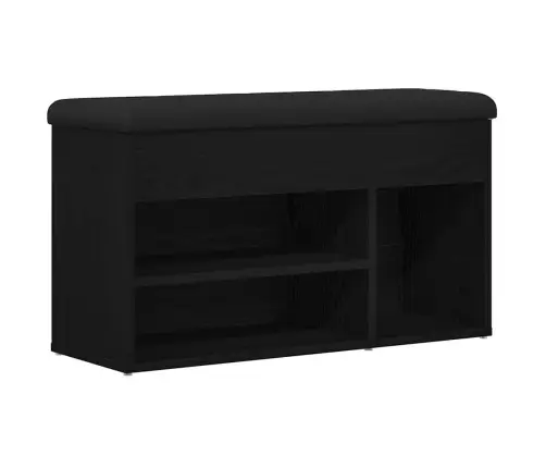 Uzglabāšanas Sola Melna Ozola 80X30X45 Cm Inženierēs Koks Vidaxl