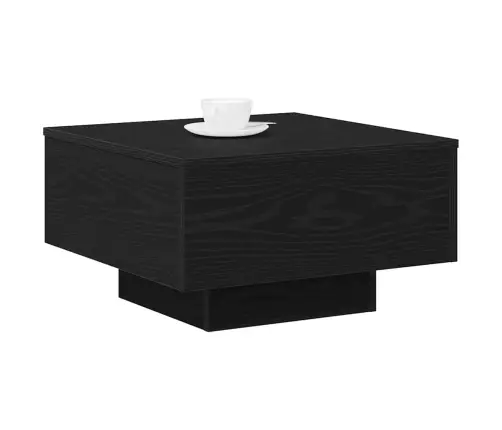 Kafijas Galdiņš Melnā Ozola Krāsā 55X55X31 Cm, Inženierijas Koks Vidaxl