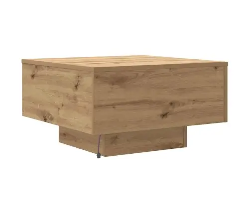 Kafijas Galds Ar Led Gaismām, Mākslas Ozols 55X55X31 Cm Vidaxl Kafijas Galds Ar Led Gaismām, Mākslas Ozols 55X55X31 Cm Vidaxl