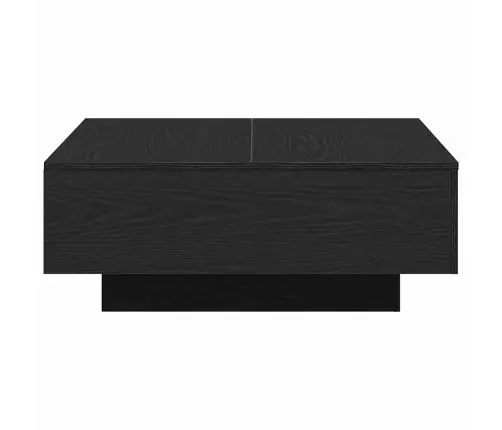 Kohvilaud Must Tamm 80 X 80 X 31 Cm Tehispuit