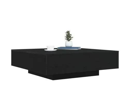 Kohvilaud Must Tamm 100 X 100 X 31 Cm Tehispuit