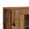 Kumode Ar Led Gaismām Vecs Koks 60,5X37X100 Cm Vidaxl