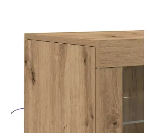 Led Bufetas 2 Pcs Amatininkų Ąžuolas 41 X 37 X 67 Cm