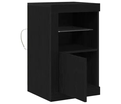 Led Kummuti Must Tamm 41 X 37 X 67 Cm Tehispuit