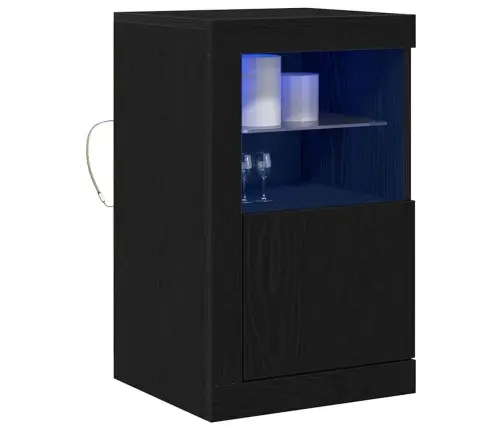 Led Kummuti Must Tamm 41 X 37 X 67 Cm Tehispuit