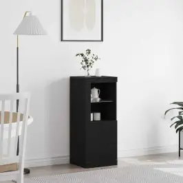 Puse Melna 41 X 37 X 100 Cm Inženierijas Koks Vidaxl