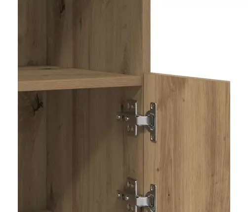 Bufete Ar Led Gaismām Artisan Ozols 81X37X67 Cm Vidaxl