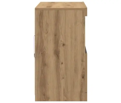 Bufete Ar Led Gaismām Artisan Ozols 81X37X67 Cm Vidaxl