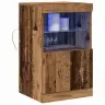Kõide Led -Ribatuledega Vana Puit 41 X 37 X 67 Cm Tehispuit