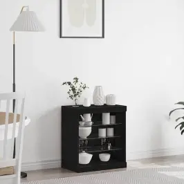 Puse Melns Ozolkoks 60.5 X 37 X 67 Cm Inženierijas Koks Vidaxl