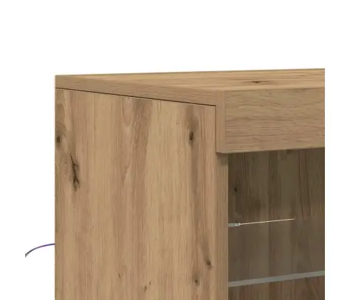 Malas Ar Led Gaismām, Koka Ozola, 41X37X100 Cm Vidaxl Malas Ar Led Gaismām, Koka Ozola, 41X37X100 Cm Vidaxl