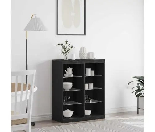 Led Kummuti Must Tamm 41 X 37 X 100 Cm Tehispuit