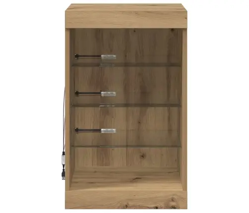 Bufete Ar Led Apgaismojumu, Amatnieku Ozols, 41X37X67 Cm Vidaxl