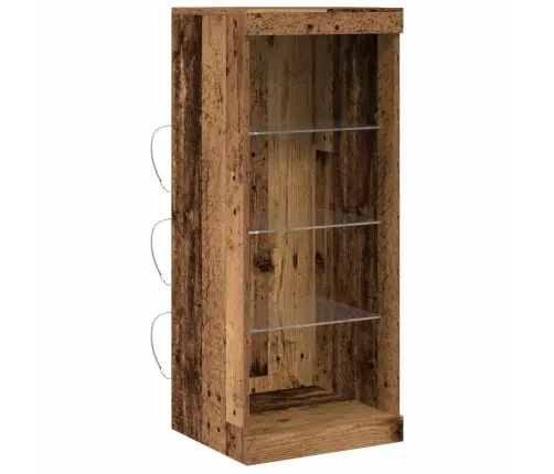 Bufete Ar Led Apgaismojumu Vecs Koks 41X37X100 Cm Vidaxl