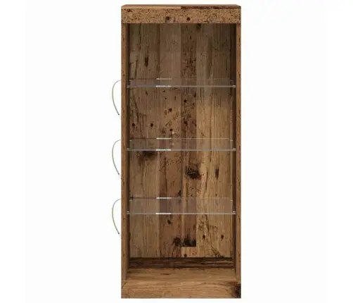 Bufete Ar Led Apgaismojumu Vecs Koks 41X37X100 Cm Vidaxl