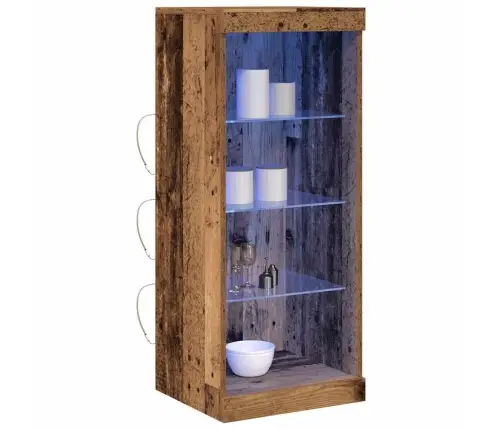 Bufete Ar Led Apgaismojumu Vecs Koks 41X37X100 Cm Vidaxl