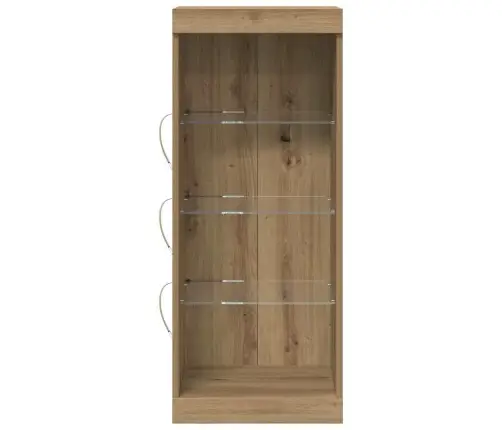 Bufete Ar Led Gaismām, Amatniecības Ozols 41X37X100 Cm Vidaxl