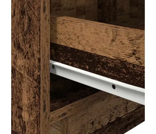 Šalia Lovos Spintelė Su Stalčių Senovinis Medis 45 X 40 X 55 Cm