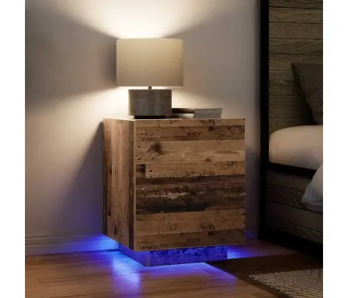 Šalia Lovos Spintelė Su Stalčių Senovinis Medis 45 X 40 X 55 Cm