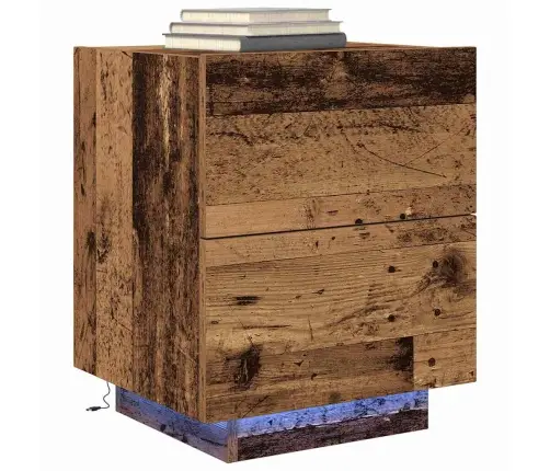 Šalia Lovos Spintelė Su Stalčių Senovinis Medis 45 X 40 X 55 Cm