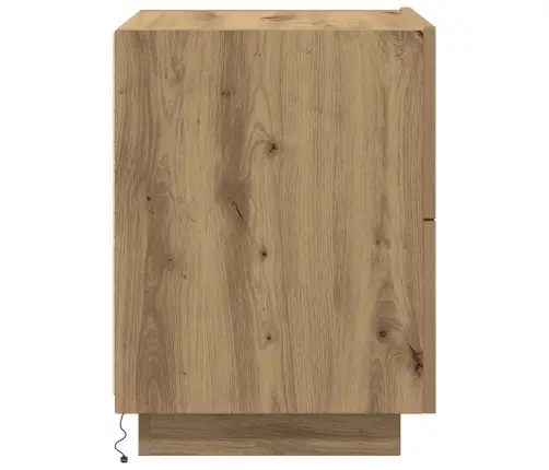 Naktsgaldiņš Ar Led Gaismām Artisan Ozola 45X40X55 Cm Vidaxl