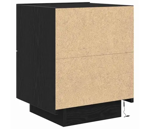 Öölambi Kapp Sahtliga 2 Pcs Must Tamm 45 X 40 X 55 Cm Tehispuit