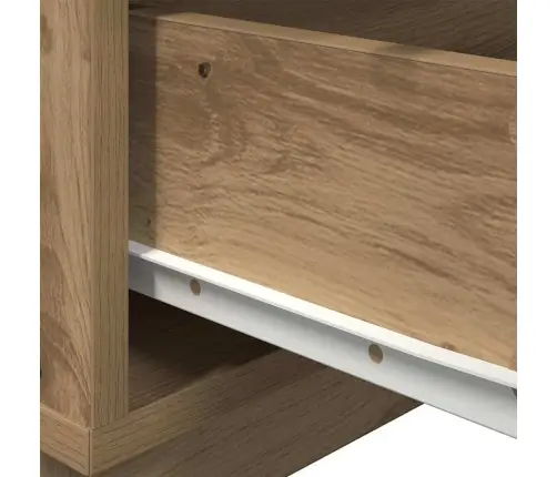 Naktsgaldiņš Ar Led Gaismām, Amatnieka Ozols 100X36X49 Cm Vidaxl