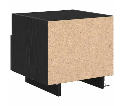 Naktinis Staliukas 2 Pcs Juoda Ąžuolo 40 X 39 X 37 Cm