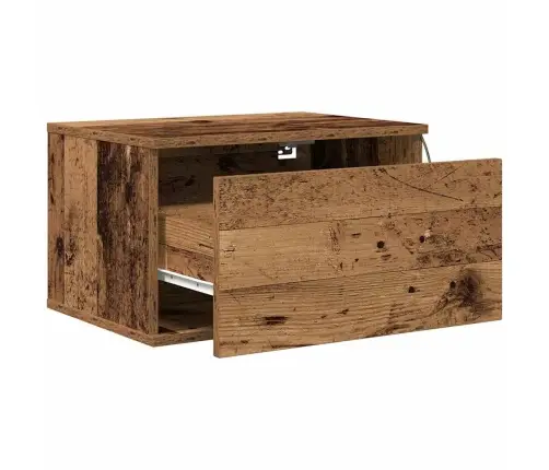 Naktsgaldiņš Ar Led Pie Sienas Montējamu Veco Koku 50X36X30 Cm Vidaxl