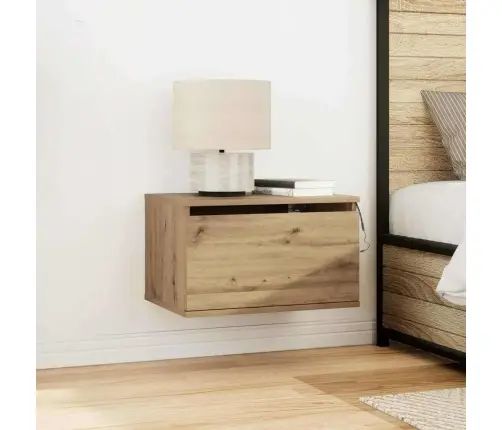 Sieninis Naktinis Staliukas Su Stalčių 2 Pcs Amatininkų Ąžuolas