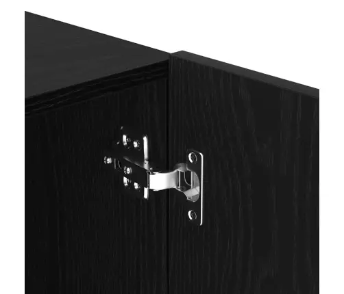 Tv Sienas Skapis Melns Ozols 100X30X41 Cm Inženierijas Koks Vidaxl