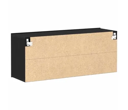 Tv Sienas Skapis Melns Ozols 100X30X41 Cm Inženierijas Koks Vidaxl