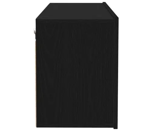 Tv Sienas Skapis Melns Ozols 100X30X41 Cm Inženierijas Koks Vidaxl