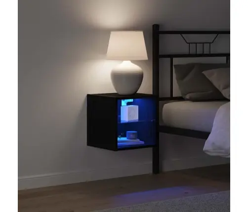 Televizoriaus Spintelė Juoda 30 X 28.5 X 30 Cm Apdirbta Mediena